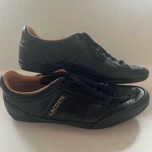 Lacoste Men's Black Chaymon Sneakers 🐊, Sports Heritage with Everyday Elegance